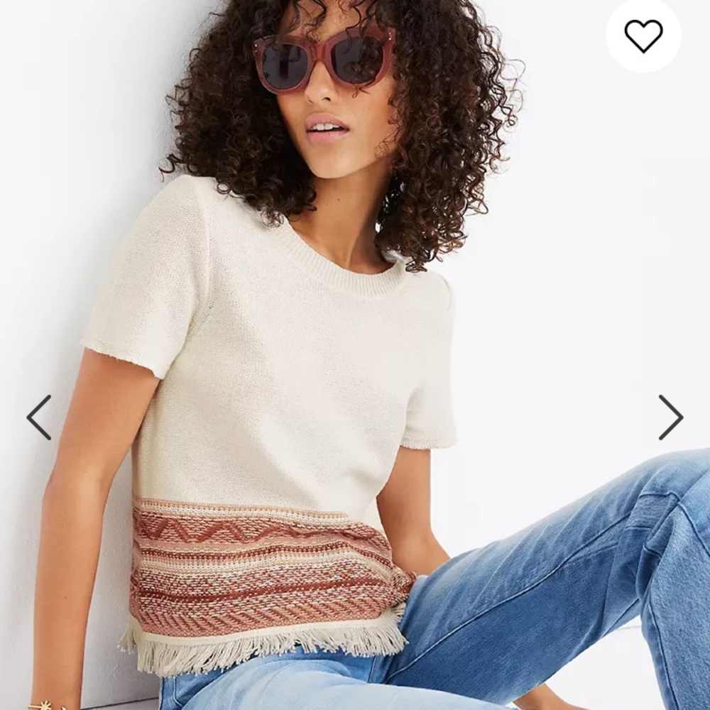 Fringed Medina Sweater Tee